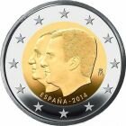 Испания 2 евро 2014 года Двойной портрет