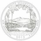 США 25 центов 2013 года Вайт Маунтин. Нью Гемпшир Р