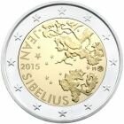Финляндия 2 евро 2015 года Ян Сибелиус