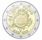 Финляндия 2 евро 2012 года 10 лет евро