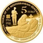 Мальта 5 евро 2014 года 100-летие первой мировой войны
