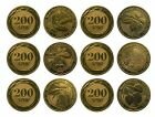 Набор монет Деревья Армении. 200 драм 2014 года